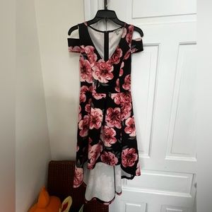 High low rose dress